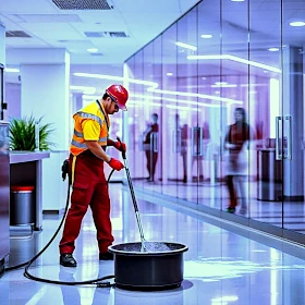 Reinigung Glas- & Hochglanzflächen in Köln: Streifenfreie Sauberkeit garantiert.